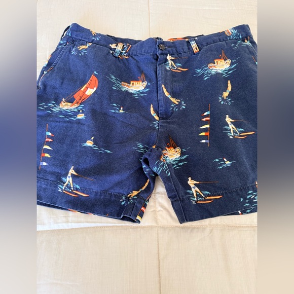 Ralph Lauren Polo Vintage 90’s water sports cotton short preppy classic 32 waist - Picture 2 of 11